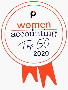 Women in Accounting Top 50 in 2020 badge